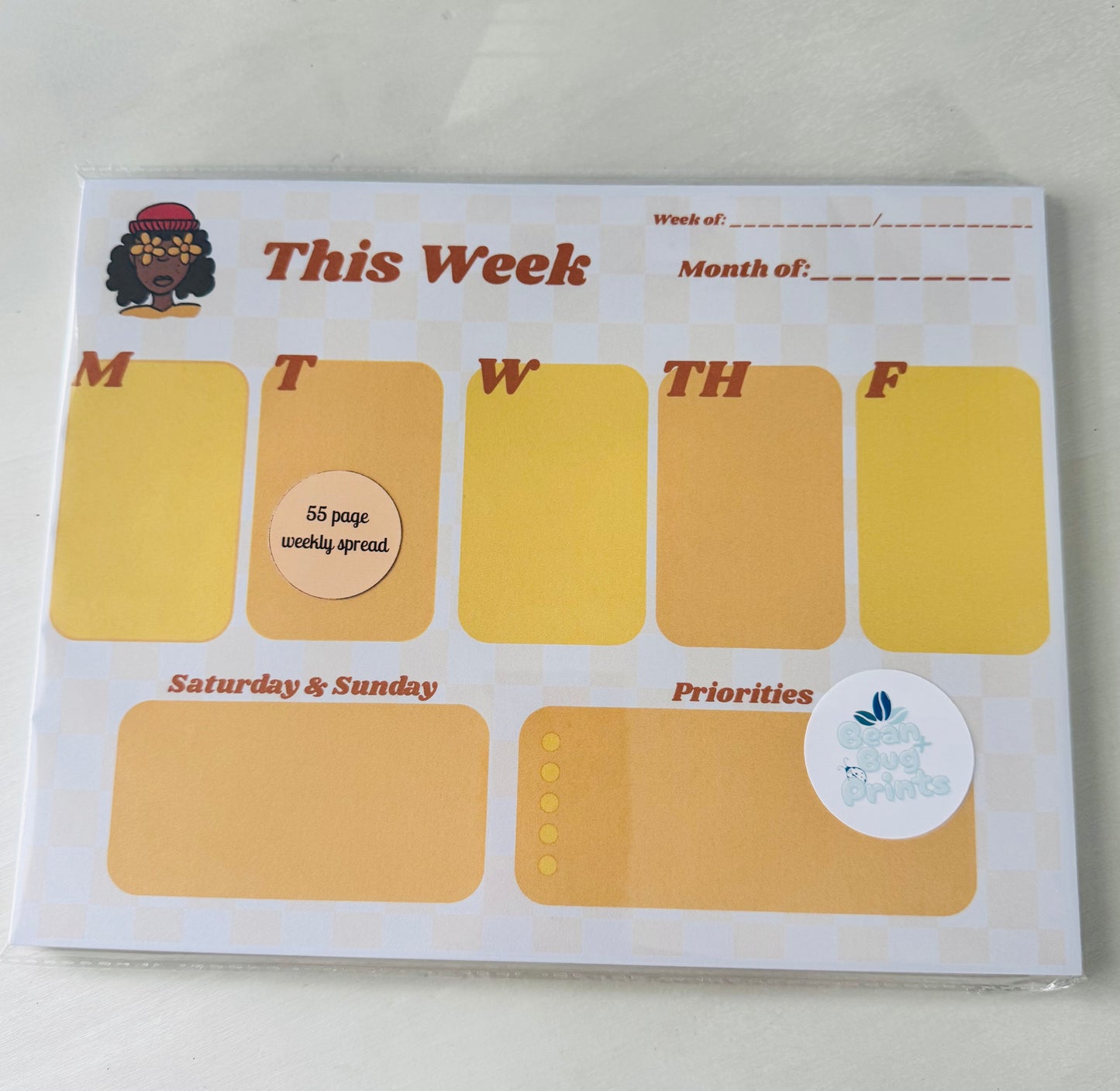 Bloom Girl Weekly Notepad